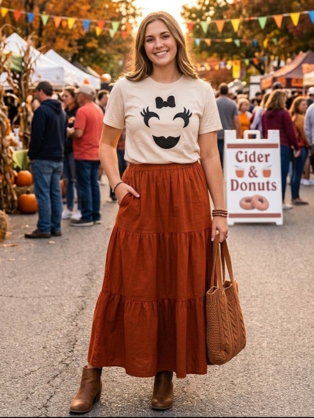 Smiling Face Graphic Tee
